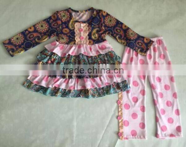 Easter boutique kids clothing remake girl rabbit print outfits spring boutique girl clothing sets