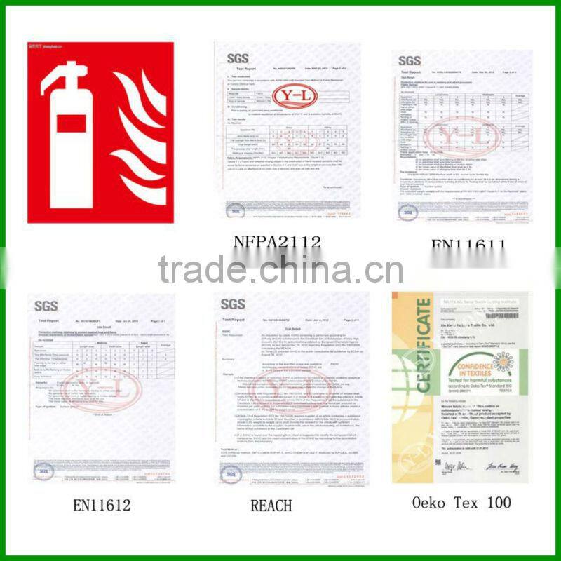 solution dyed acrylic fabric for protective workwear