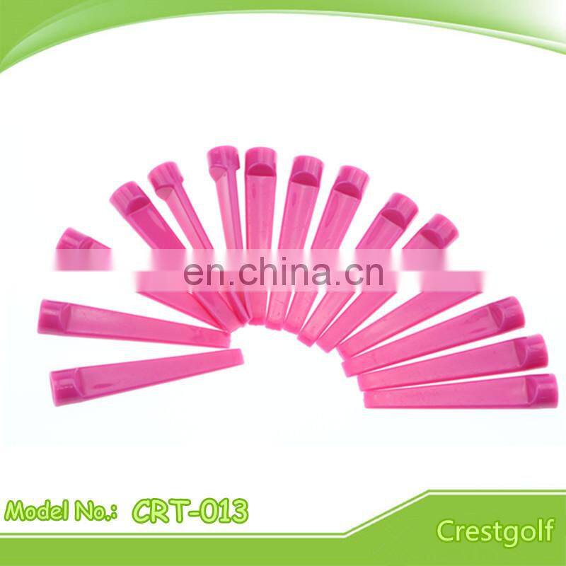 Custom logo Plastic wedge golf tee colorful wedge golf tee wedge golf tee