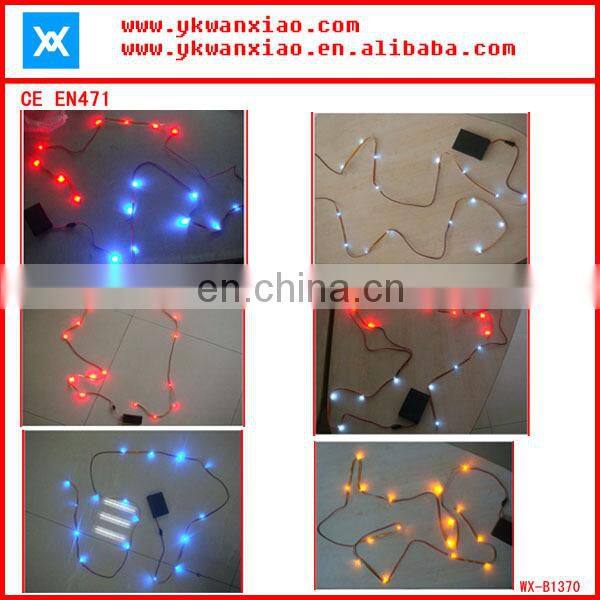factory custom made light mesh led tubes flashing led lights high visibility Flashing LED security vest
