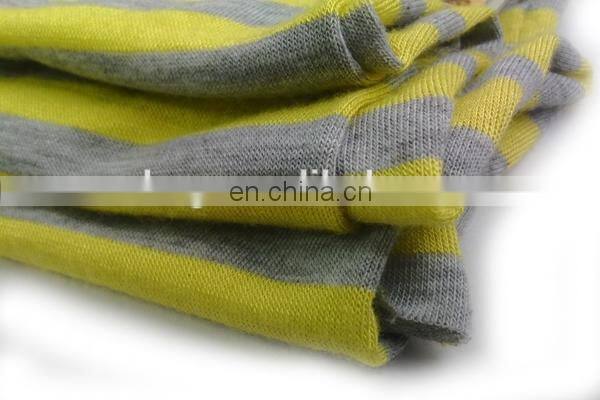 Winfar textile single jersey rayon yarn dyed stripe knitting fabric for dress