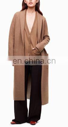 New style Loose V neck long sleeve winter women faux fur coat