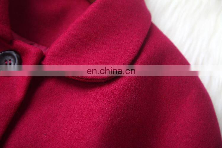 purple cape sleeve wool worsted winter coat two piece set coat wholesale oem odm