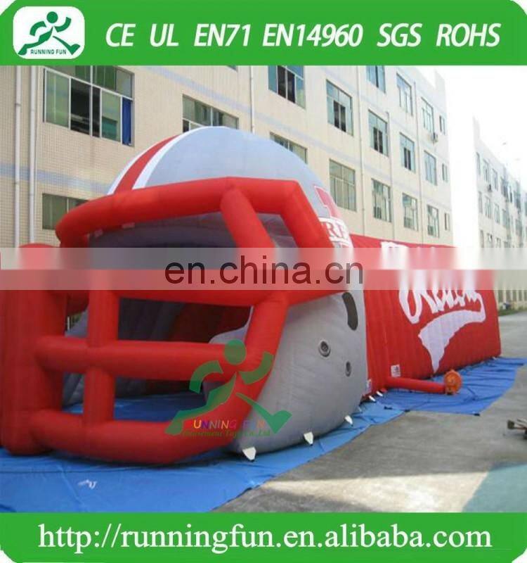 Inflatable Football Helmet Tunnel, Inflatable Entrance Tunnel