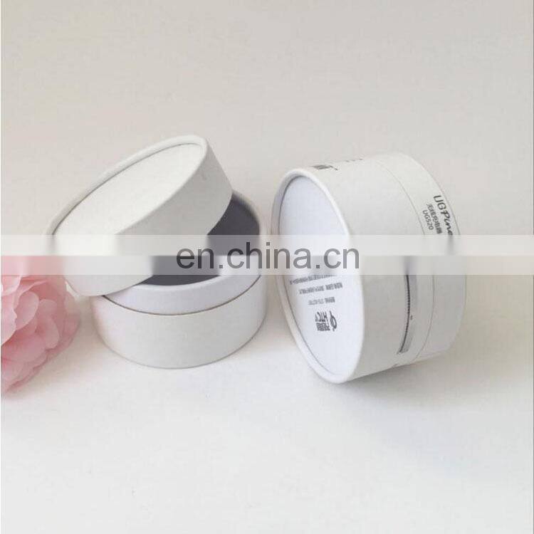 factory price customized wireless charging machine packaging white cardboard cylinder round box with logo printing