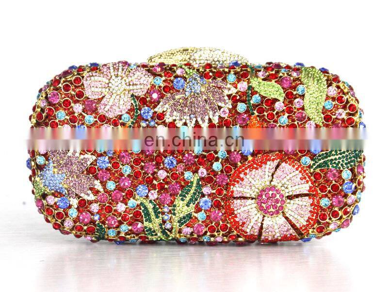 2015 fashion Crystal handbag Rhinestone clutch bag Evening clutch bag wedding bag handmade women bag