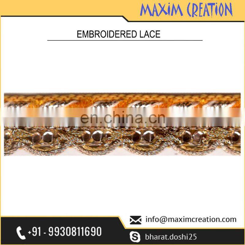 Modern Jacquard Embroidered Dress Border Lace By Maxim Creation