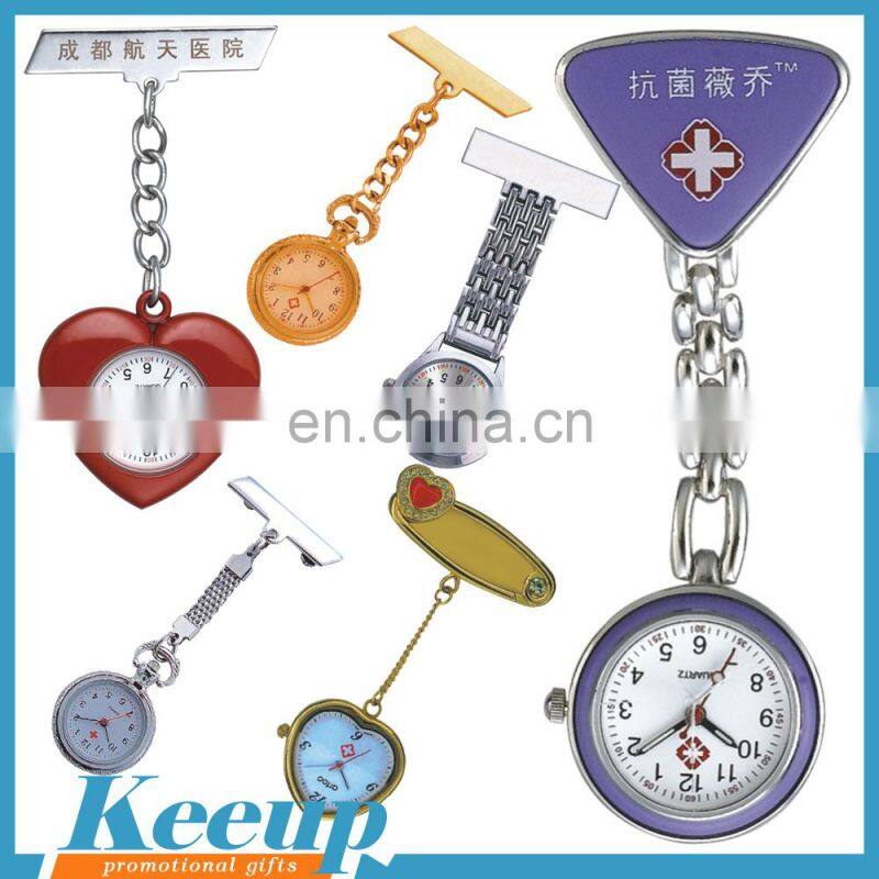Finest Premiums Dolphin Shape Stainless Steel FOB Nurse Watch