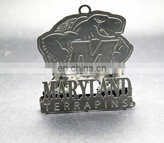 Etched Stainless Steel 3D Office Nameplate With Customized Logo