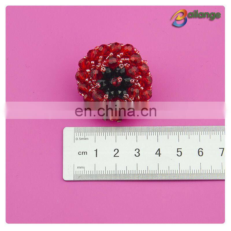 2016 handmade accessories red color sewing snap button