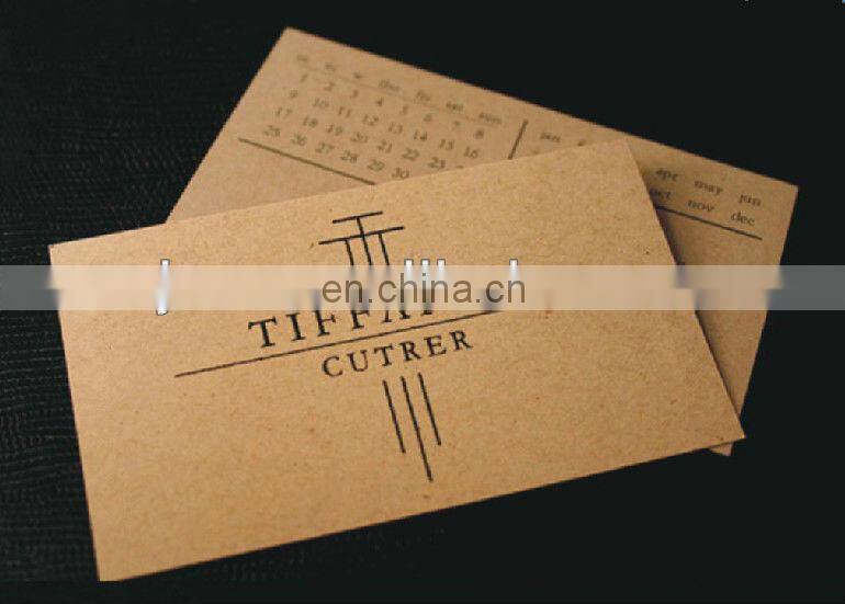 Embossed recycled kraft paper business cards