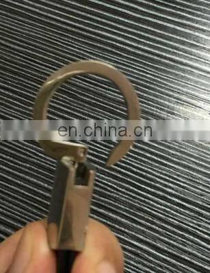 custom genuine leather keychain with enamel