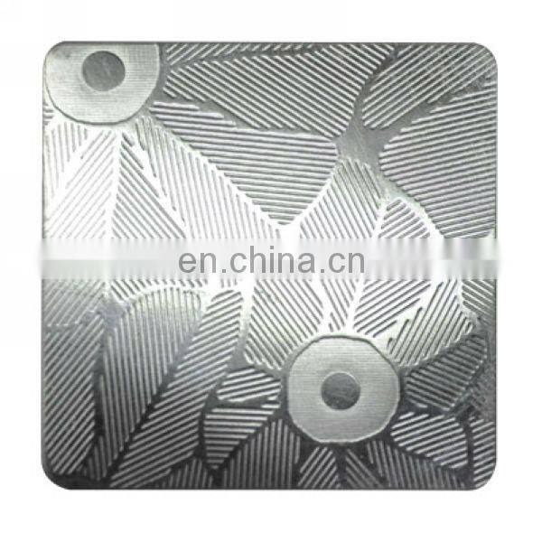 Stainless steel embossed steel sheet