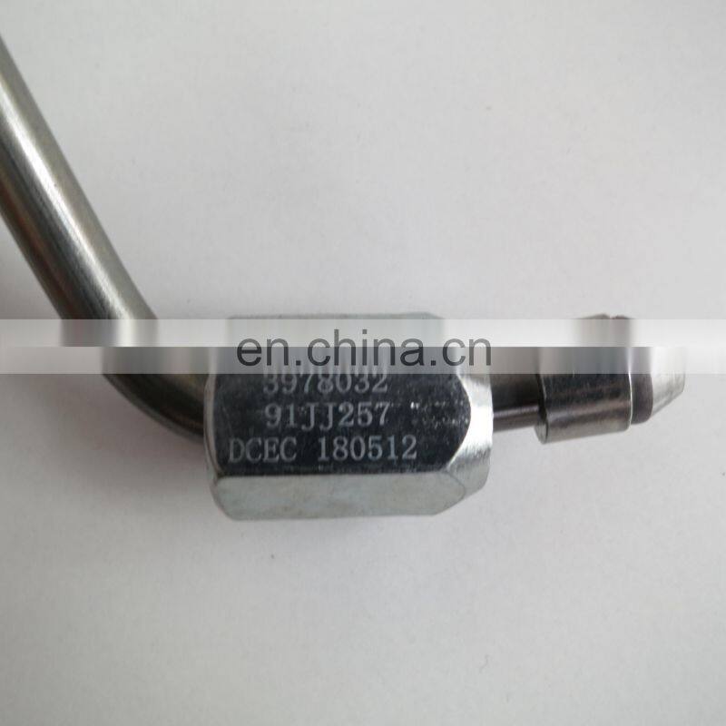 Diesel Engine Spare Parts Fuel Pipe ISDE 6D107 QSB6.7 Injector Fuel Supply Tube 3978032