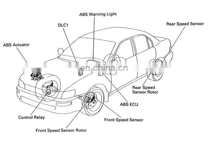 57470SDAA03 Rear Right Side ABS Wheel Speed Sensor For Honda Accord 03-07