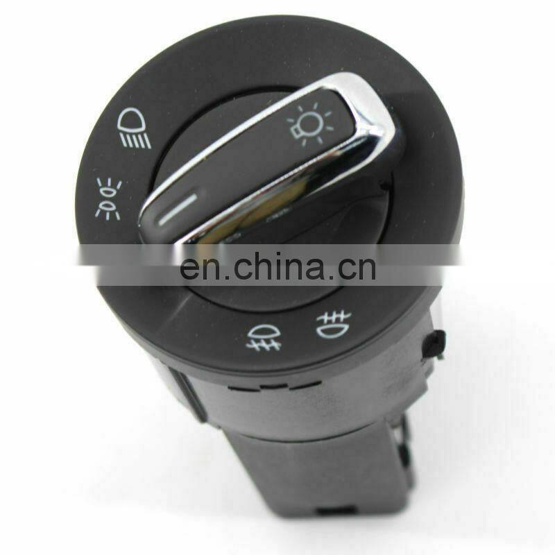 New Style 41121560 Headlight Control Switch For VW GOLF JETTA with Plating Edge