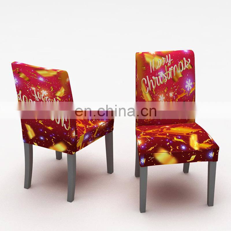 red room spandex chair covers Christmas home decoration wedding decoration universal chair cover