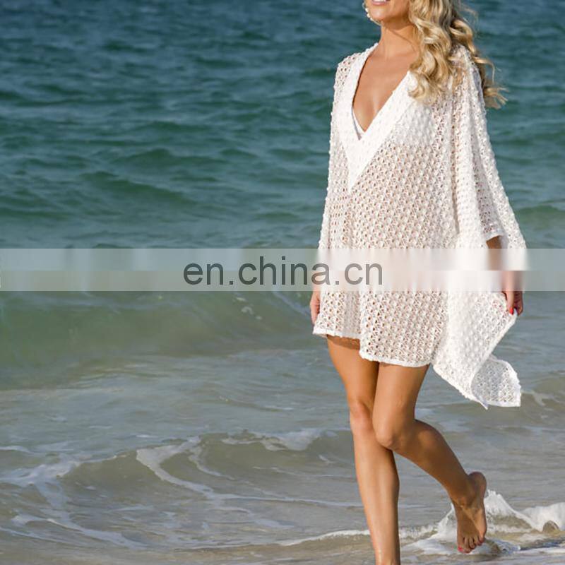 Lace Bikini Cover up Sexy Beach Cover up Vestidos playa 2019 Pareo de Plage Swim suit Cover up Beach wear Women Tunic Dress