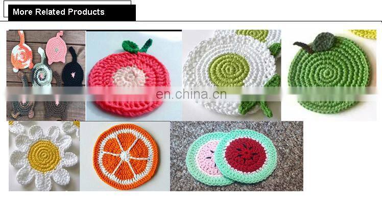 crochet placemat cotton coaster