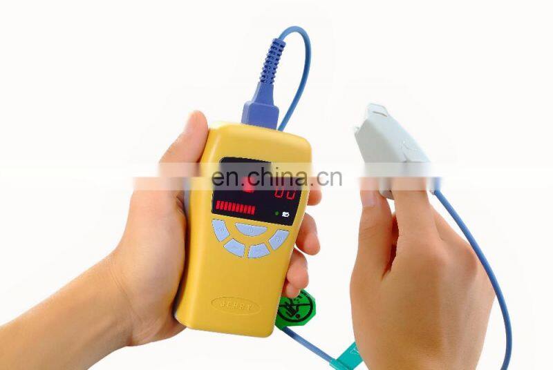 High Quality Non-Invasive Handle Pulse Oximeter with Rechargeable Battery Power for sale