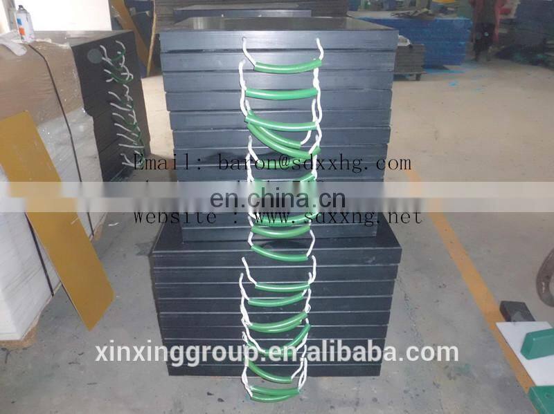 UHMW PE Crane foot bearing support/UHMW PE crane outrigger pads/UHMW PE crane mats pads, UHMWPE crane mat