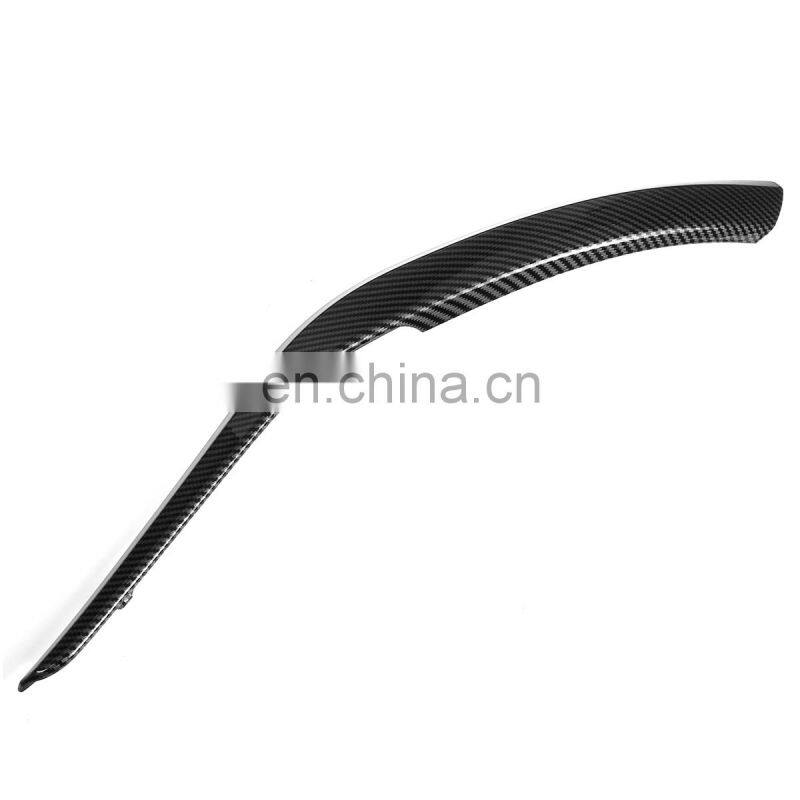 Car Inner Interior Door Panel Handle Pull Trim Cover For BMW X1 E84 2010-2016 Gloss Black / Corbon Black