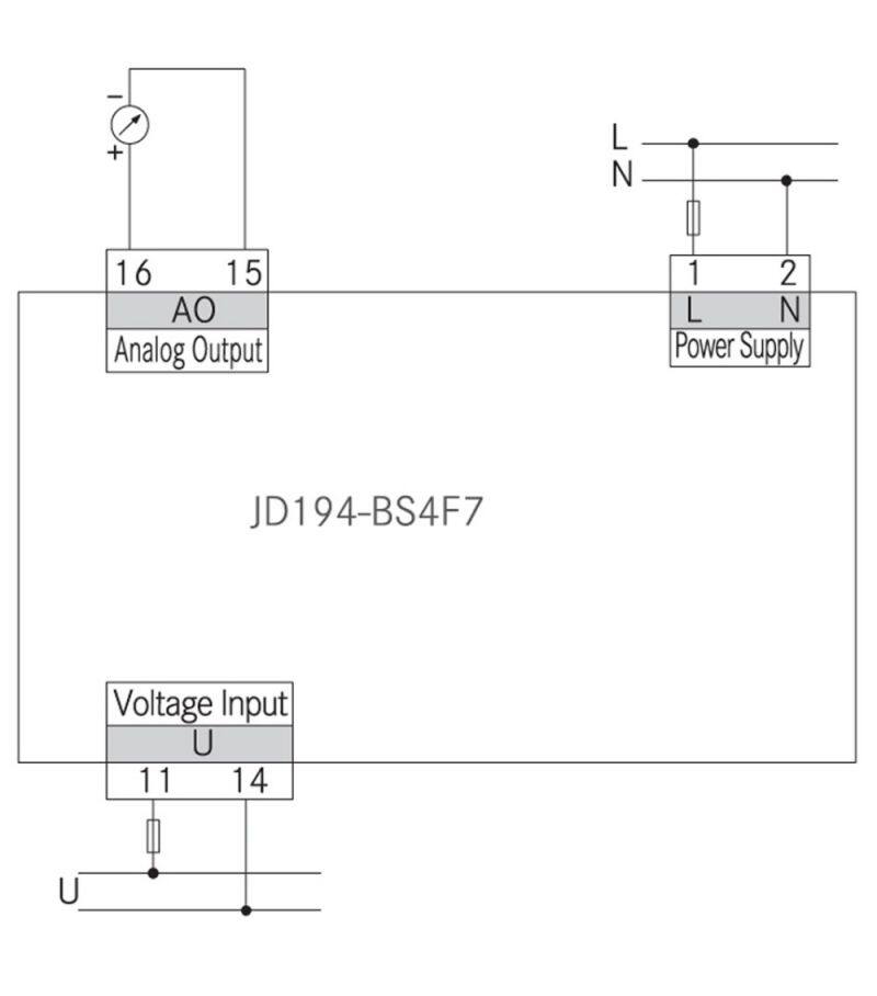 JD194-BS4F7 electrical single phase ac frequency transducer