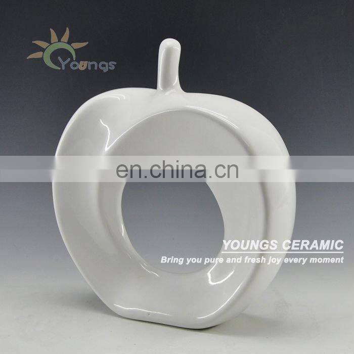 FIVE COLORS Painted Apple Shape ceramic decoration