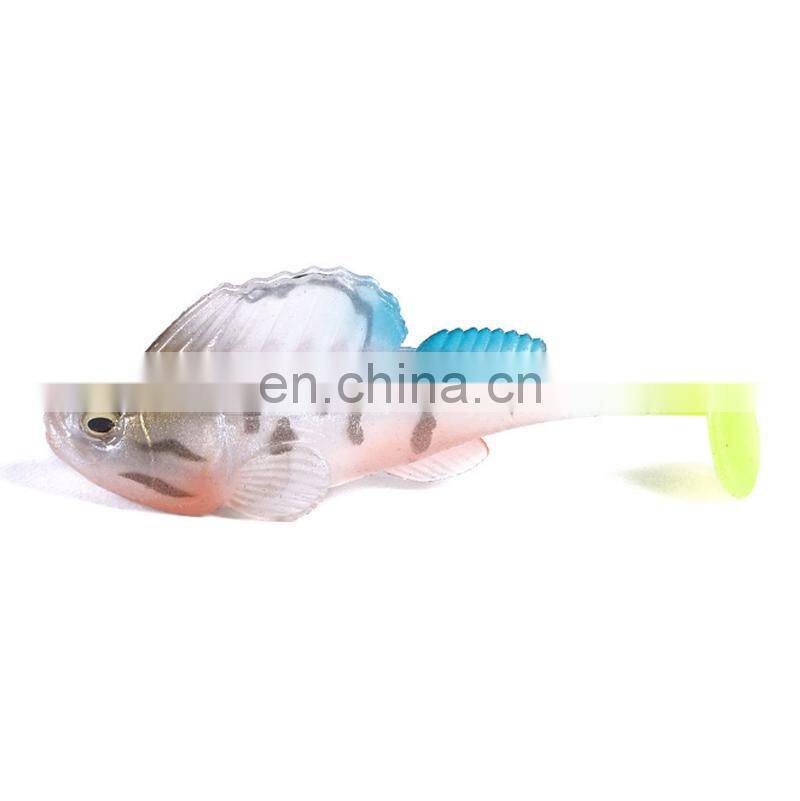 7 cm 14g Paddle Tail Boleophthalmus Pectinirostris Linnaeus Fish Soft Vibe fishing bait lure