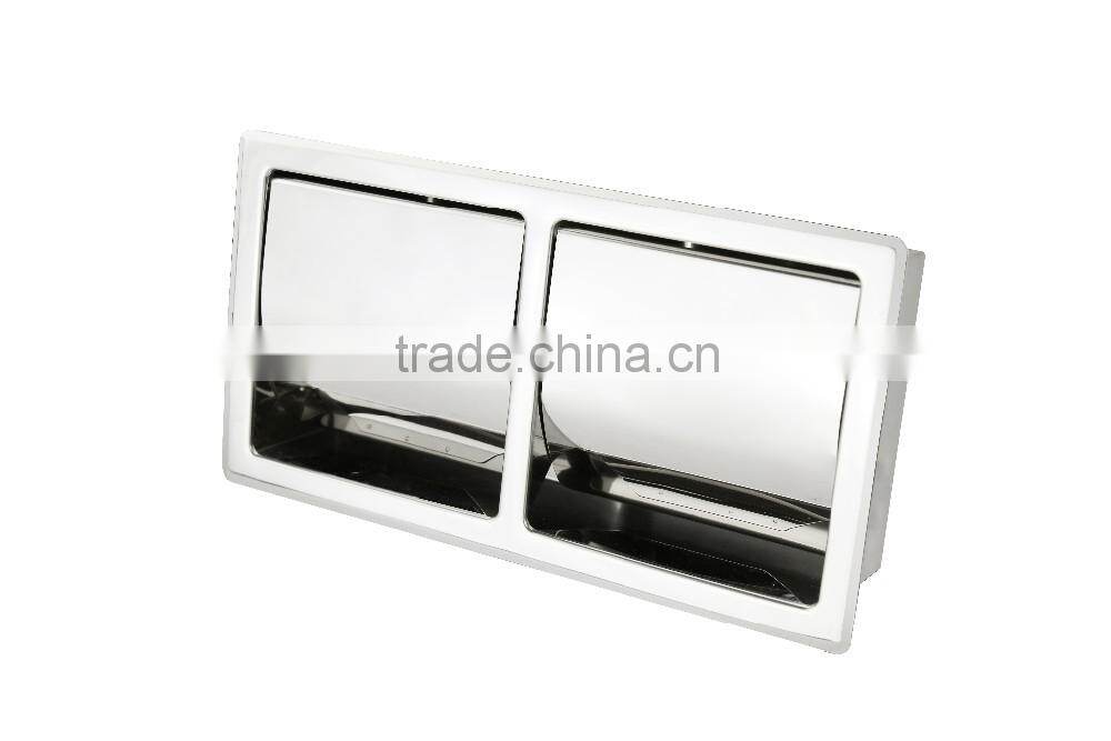 WESDA 2014 New Design silver luxury recessed toilet paper holder for Buildings