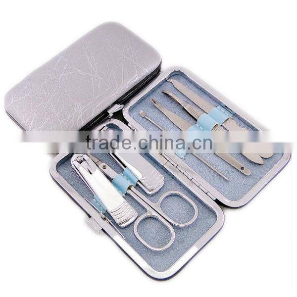 7pcs small metal frame promotion manicure set