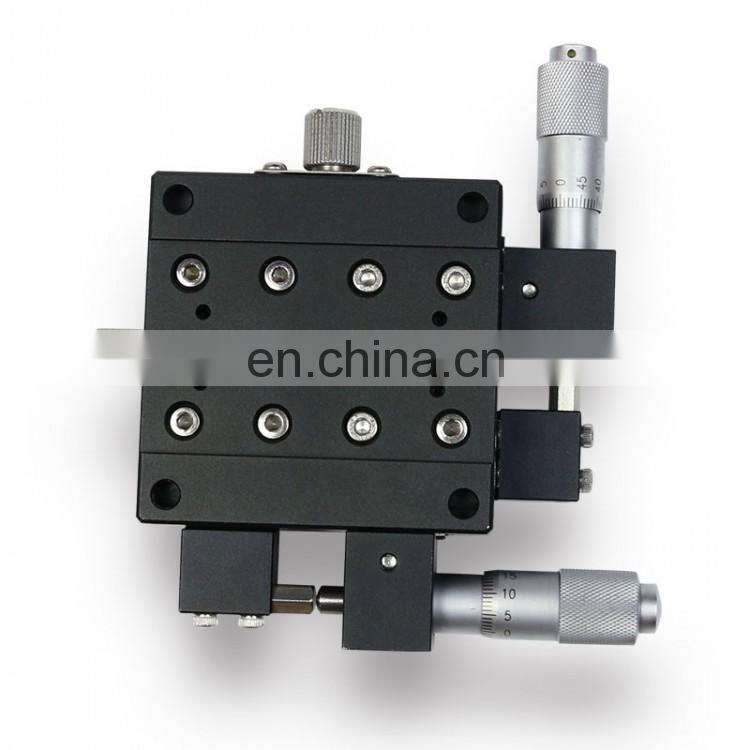 60*60mm Displacement Platform Trimming Station Sliding Table Manual XY Axis linear stage