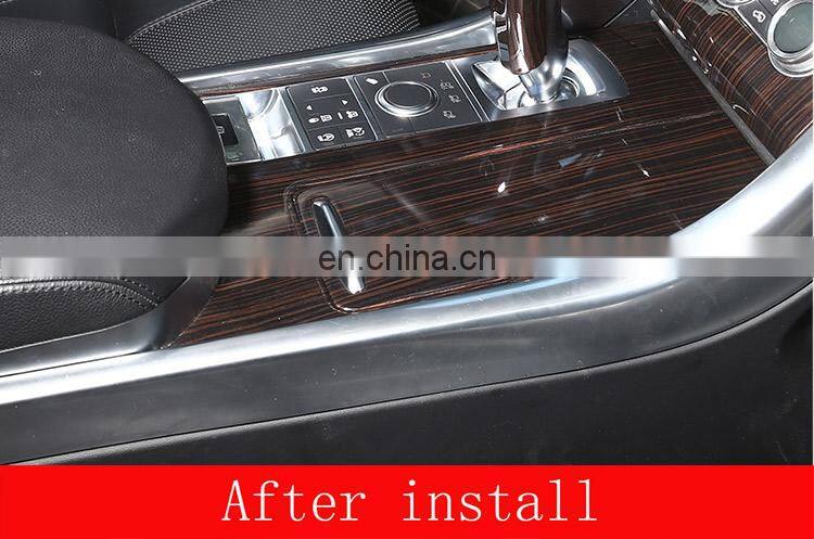 New!! Red Ash Wood Style For Land rover Range Sport RR ABS Plastic Center Console Cover Trim Car Accessory