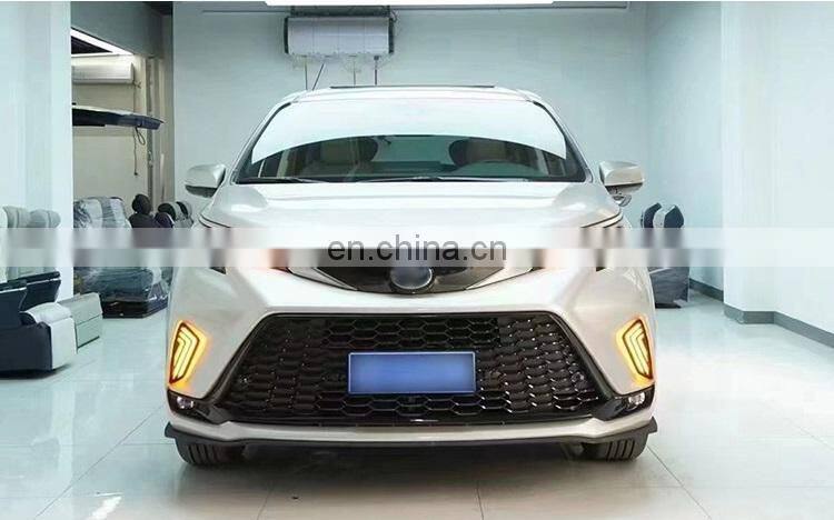 Runde Newest Kit For 2021+ Toyota Sienna Upgrade XSE Sport Body Kit Front Bumper Grille Fog Lights Rear Bumper
