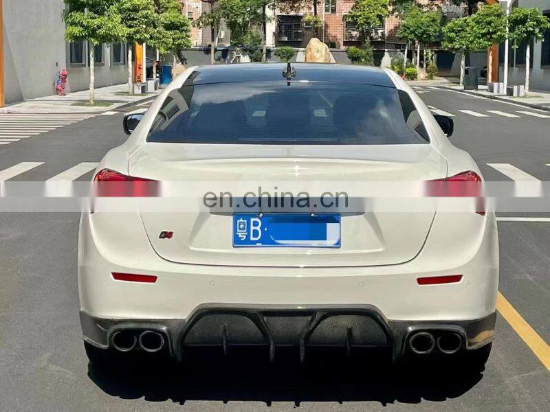 Runde Carbon Fiber Material For Maserati Ghibli Aspec Style Body Kit Front Lip Rear Lip Side Skirt Spoiler Hood Cover