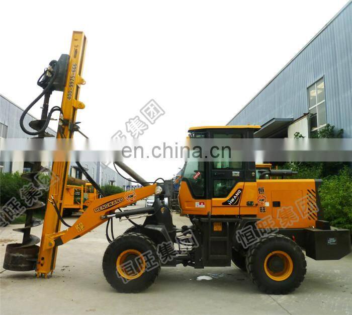 Wheel loader Attachments Rock Drill / Hydraulic Earth Auger