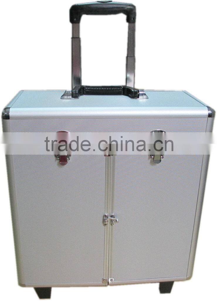 brand-new aluminum trolley case&aluminum tool trolley case with high quality