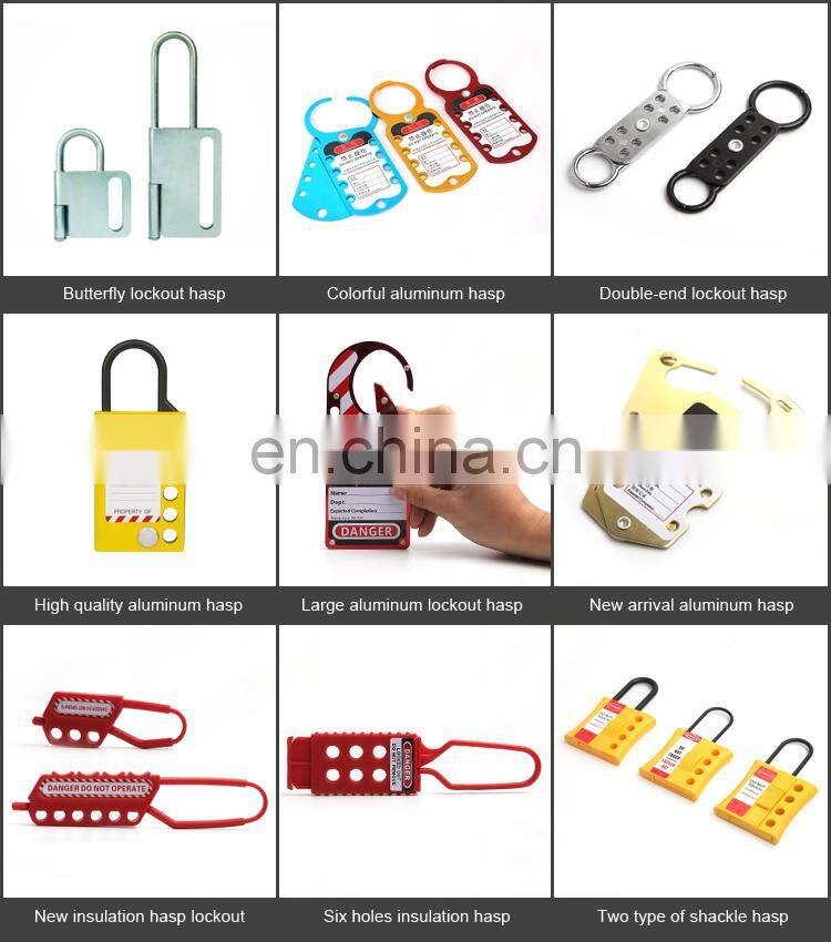 Best Quality Steel Lockout Safety 6 Lock Red Loto Hasps Lockout Devices