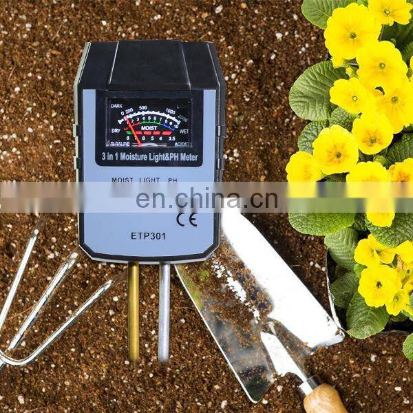 Allosun 3 in 1 Soil Test for PH & Moisture Light Meter Plant Tester Photometer Garden Tools Outdoor Gardening Tools