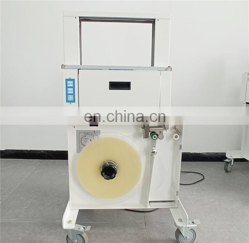 UT011S Table Top Hotmelt Opp Paper Tape Bundle Strapping Binding Machine for banknote money currency supermarket vegetable