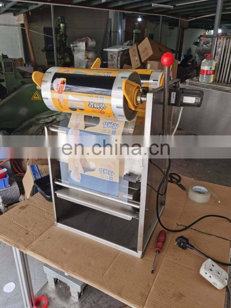 Commercial plastic and paper cup sealer sealing machine for milk tea, soybean milk, coffee cups