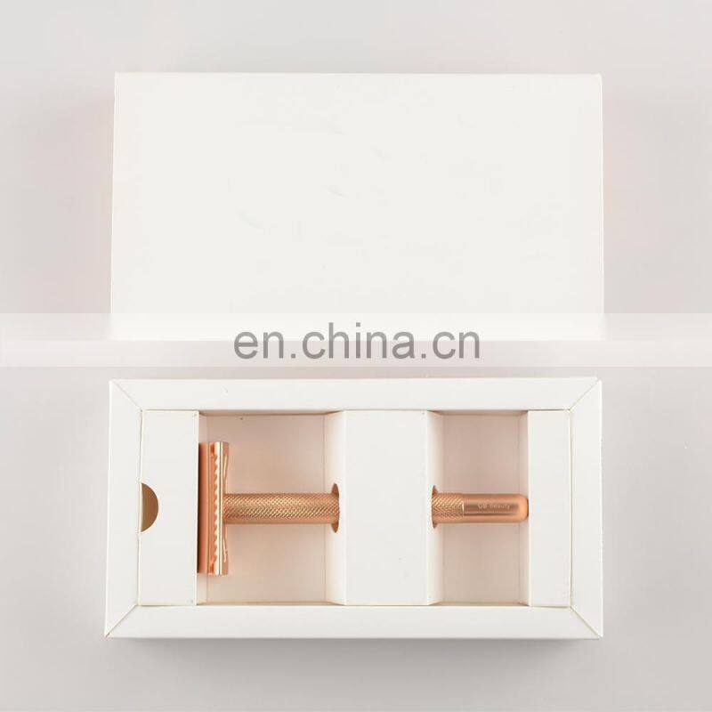 Private Label Razor Brands Best Golden Shaving Razor Set for Wet Shaving