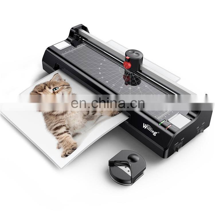 Value Automatic Small electric coldroll laminator 230MM plastic laminatormachine lamination machine a4size plastificadora prices