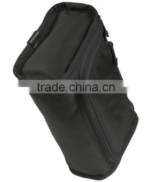 Slim design travel tools bag with zip pocket webbing handle strap