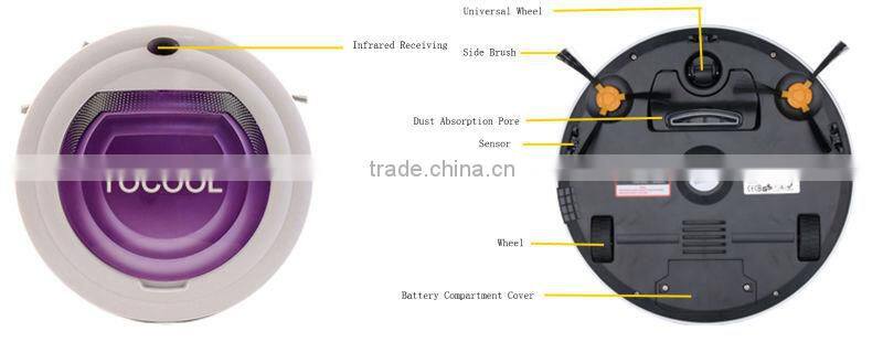 China OEM factory supply smart cordless battery operated duct cleaning robot