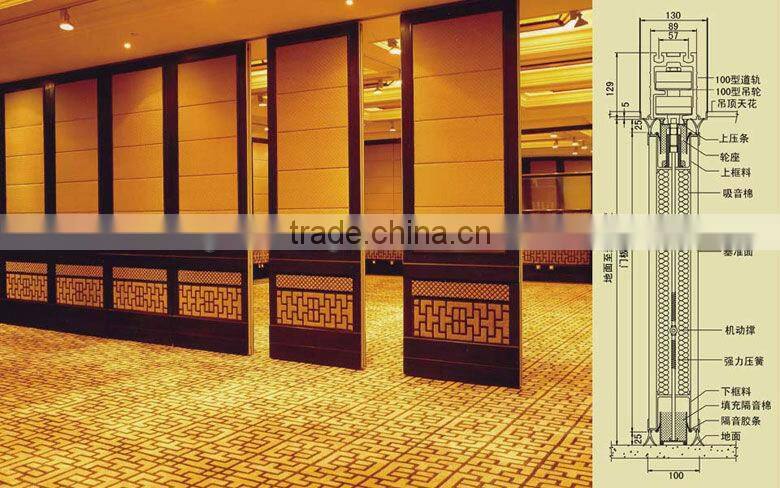 Banquet hall soundproof acoustic accordian door