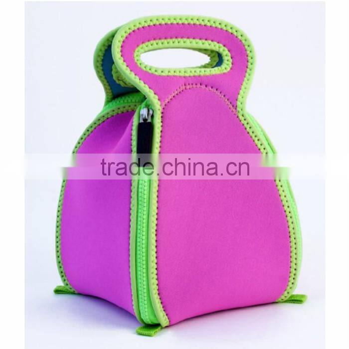 heat transfer printing neoprene lunch bag, for kids students