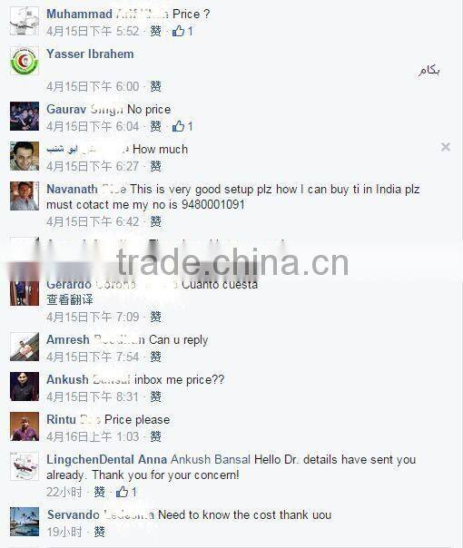 Hot selling electric dental chair with double control system sale