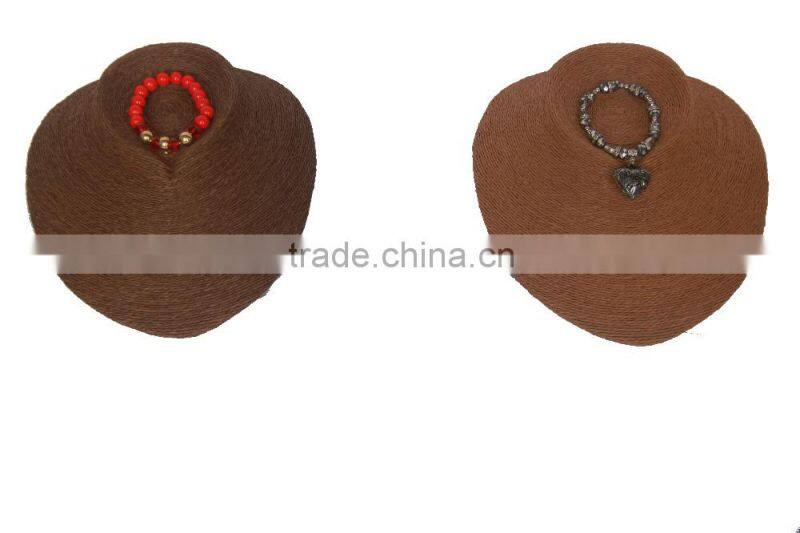 wholesale top beauty wood and cloth necklace chain bust and statues for jewelry display counter and store A-6