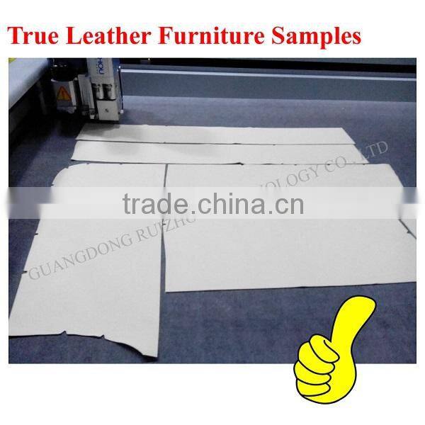 Automatic Leather Cutting Machine with Two Heads and Conveyor Belt